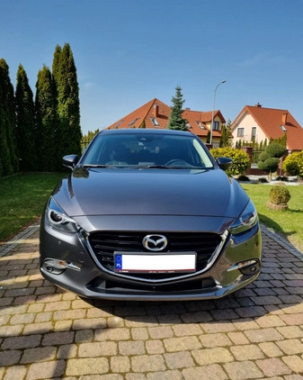 Mazda 3 cena 77500 przebieg: 58100, rok produkcji 2018 z Rabka-Zdrój małe 121